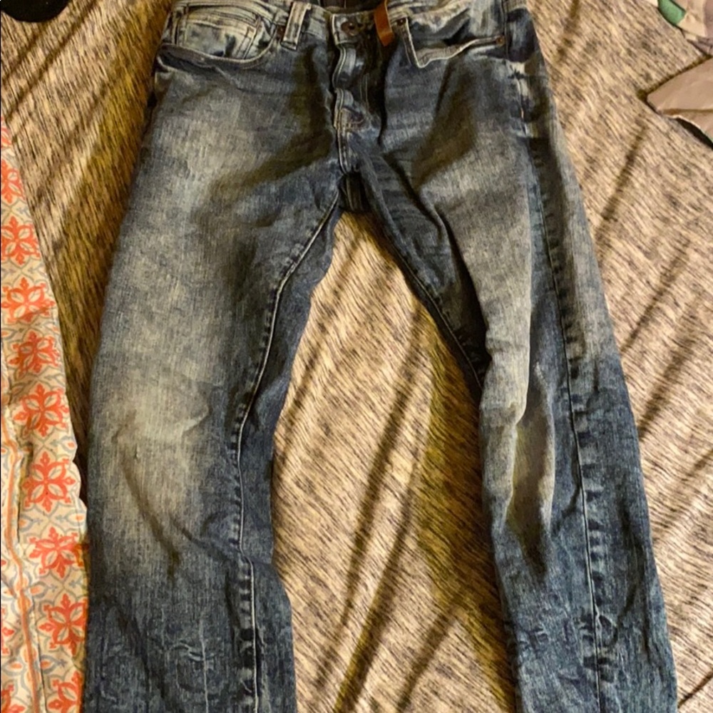 Mens buckle, outpost maker jeans